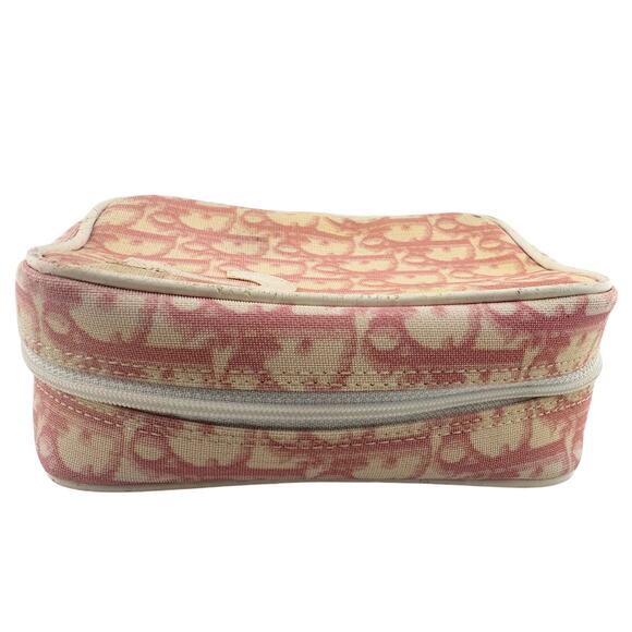 Christian Dior Pink Trotter Monogram 2 Denim Wristlet Pouch - Picture 10 of 16